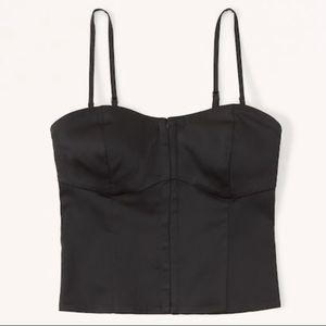 Black Abercrombie Hook Corset Top NTW